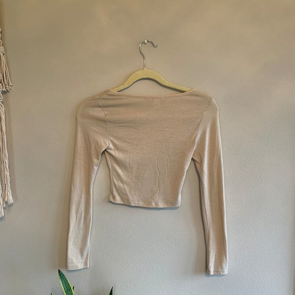 Tan Crop Top - Picture 2 of 3
